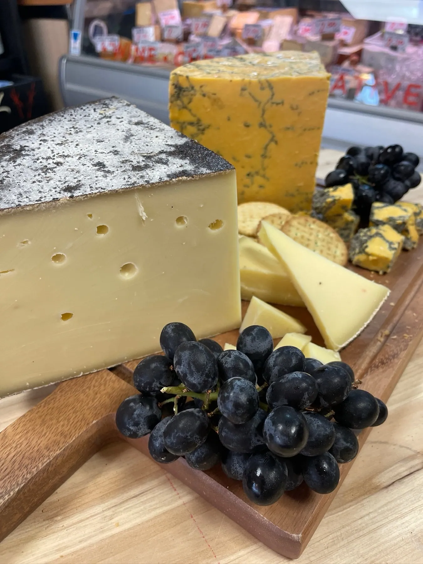 Cheese counter at Knowles Green