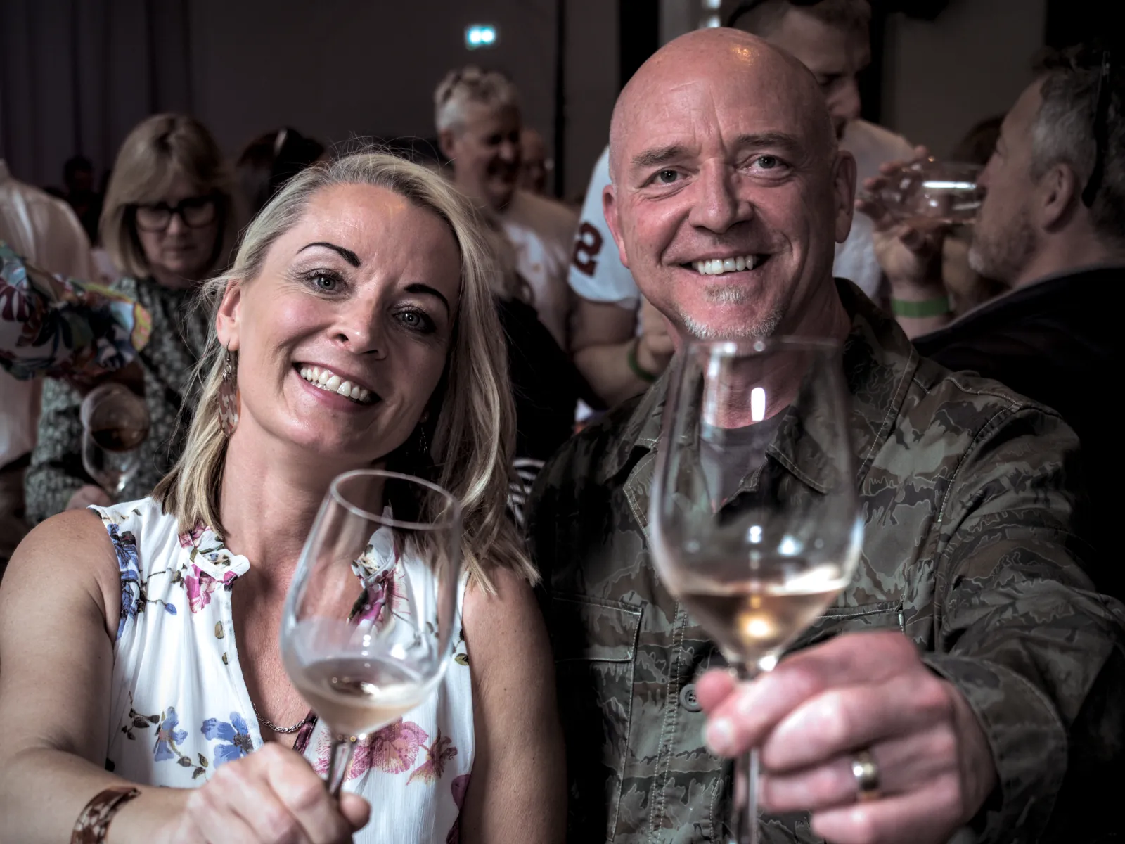 Dagmara and Mark at a Knowles Green tasting evening