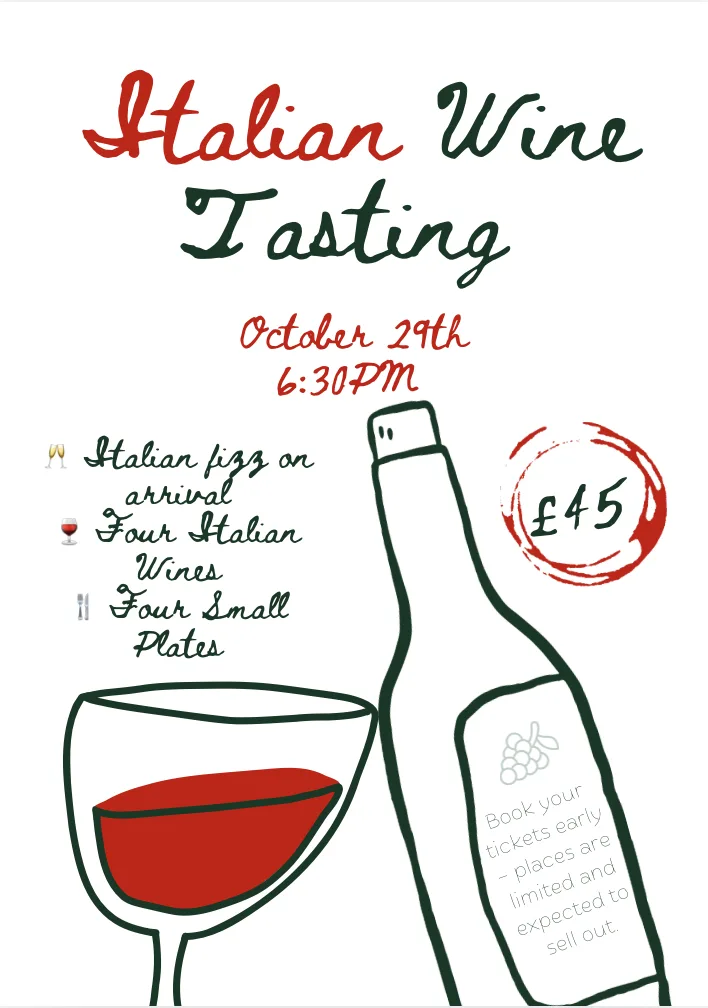 A Taste of Italy event poster