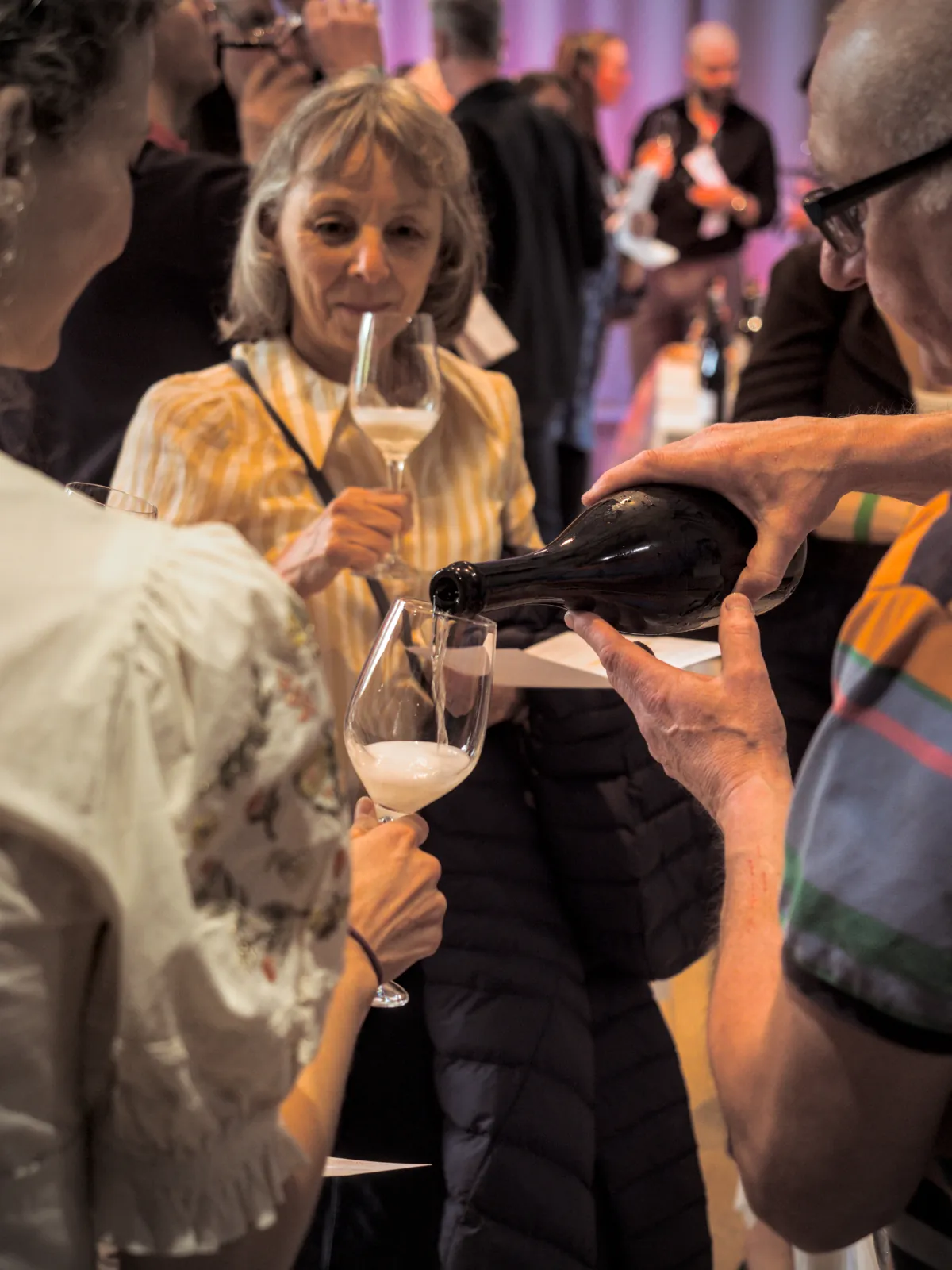 Conversation over wine at the Bollington Wine Fair 2026