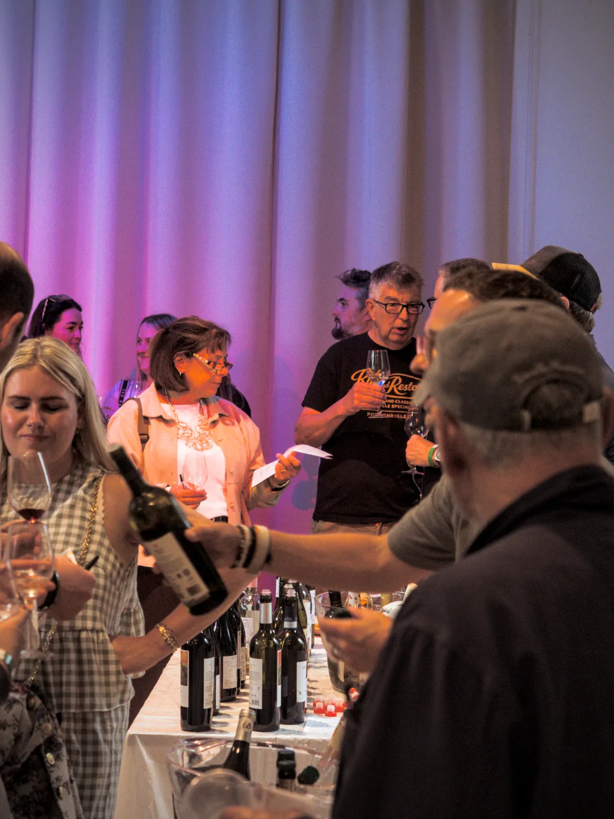 Wine tasting moment at the Bollington Wine Fair 2026