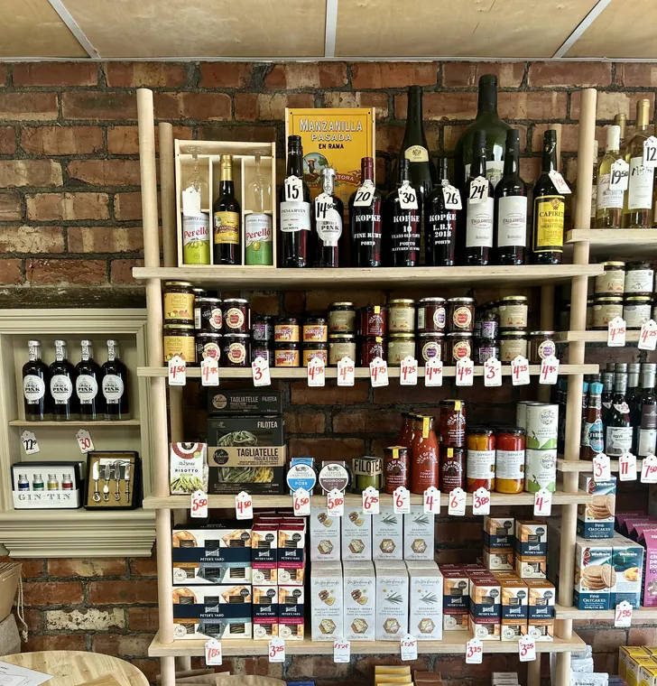Deli provisions on display